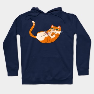 Playful Orange Tabby Cat Hoodie